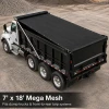 7 x 18 Mega Mesh - Dump Truck & Trailer Tarps (tarps with pockets)