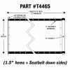 8’ x 28’ Mega Mesh™ (Replacement Tarp), Donovan OX / K-PAC & Quick Flip
