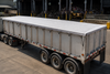 White Polyester # 8600 1/2" Mesh Tarp | Refuse Transfer Trailer Tarps