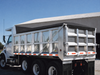 18 oz. Black Vinyl Dump Truck Tarp 7'6" x 16' | Deployed on Pivot Arm Roll System