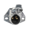 TRAILER QUICK DISCONNECT socket only- horizontal metal 2 prong