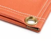 17 oz. Salmon Neoprene Coated Fiberglass Blanket w/ Grommets 24'' Apart