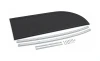 Agricultural Front Radiused Fabric Cap Kit, 102" Wide 28" Deep and 16" radius.  Includes, Fabric Cap, Bows and Hardware.