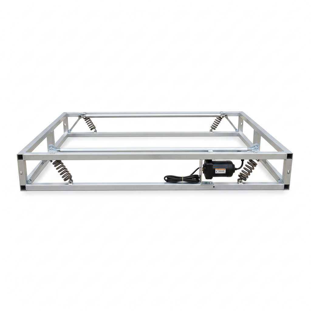 4-Spring Aluminum system, Electric (P-1600AR6), adjustable roller bar, covers up to 24 feet.