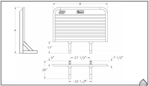 Length & Width of the Limited Security Rack - Base Unit LSR