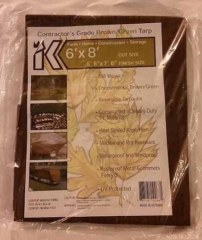 All Season Brown Green Reversible Poly Tarpaulins