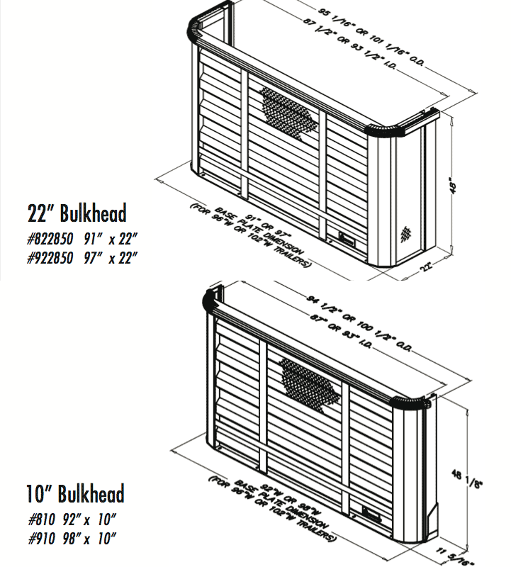 10" & 22" Bulkhead - Aluminum Bulk-Head LSR