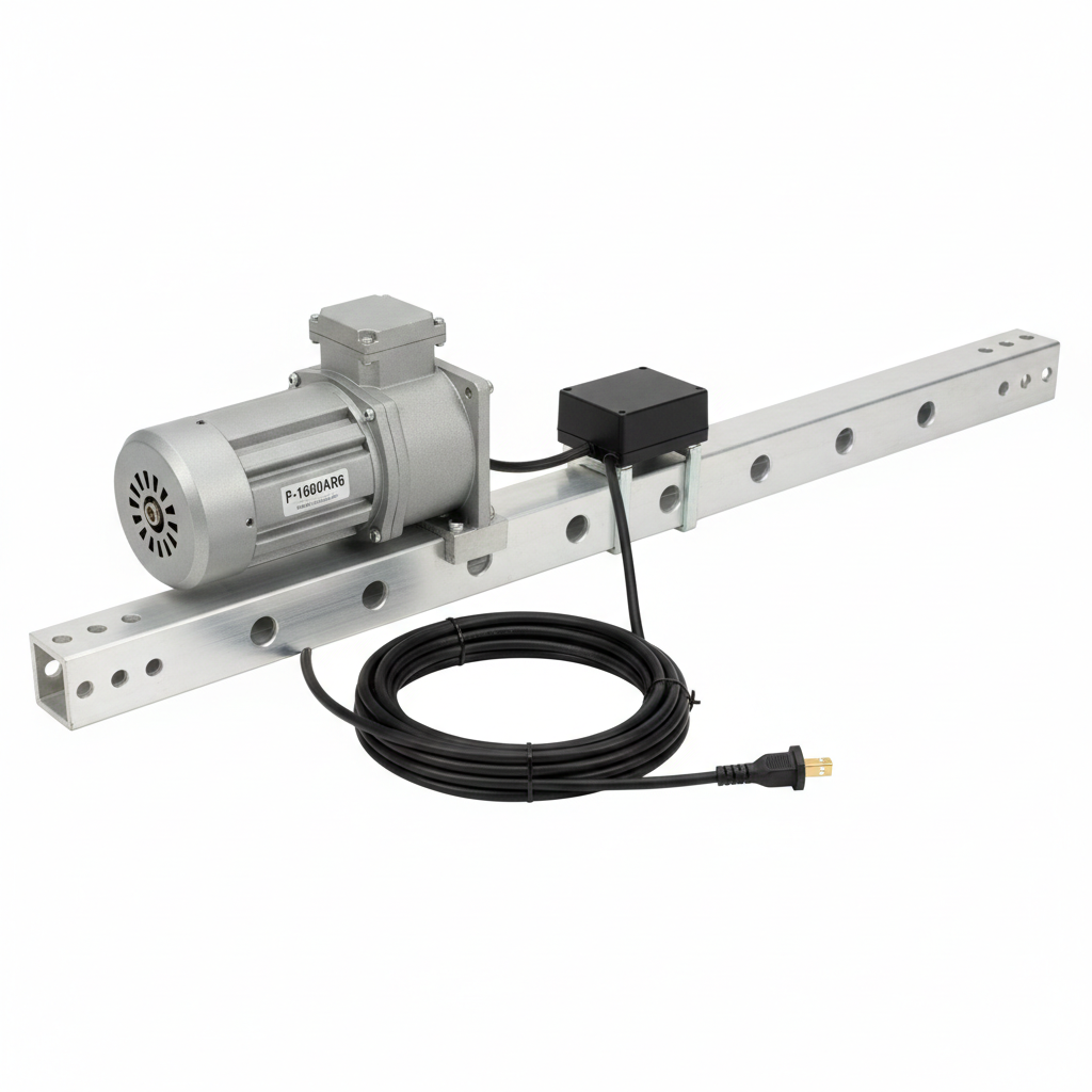 Electric Head Assembly, Adjustable tarp Axel, Relay Switch,60:1 motor, 50' wire