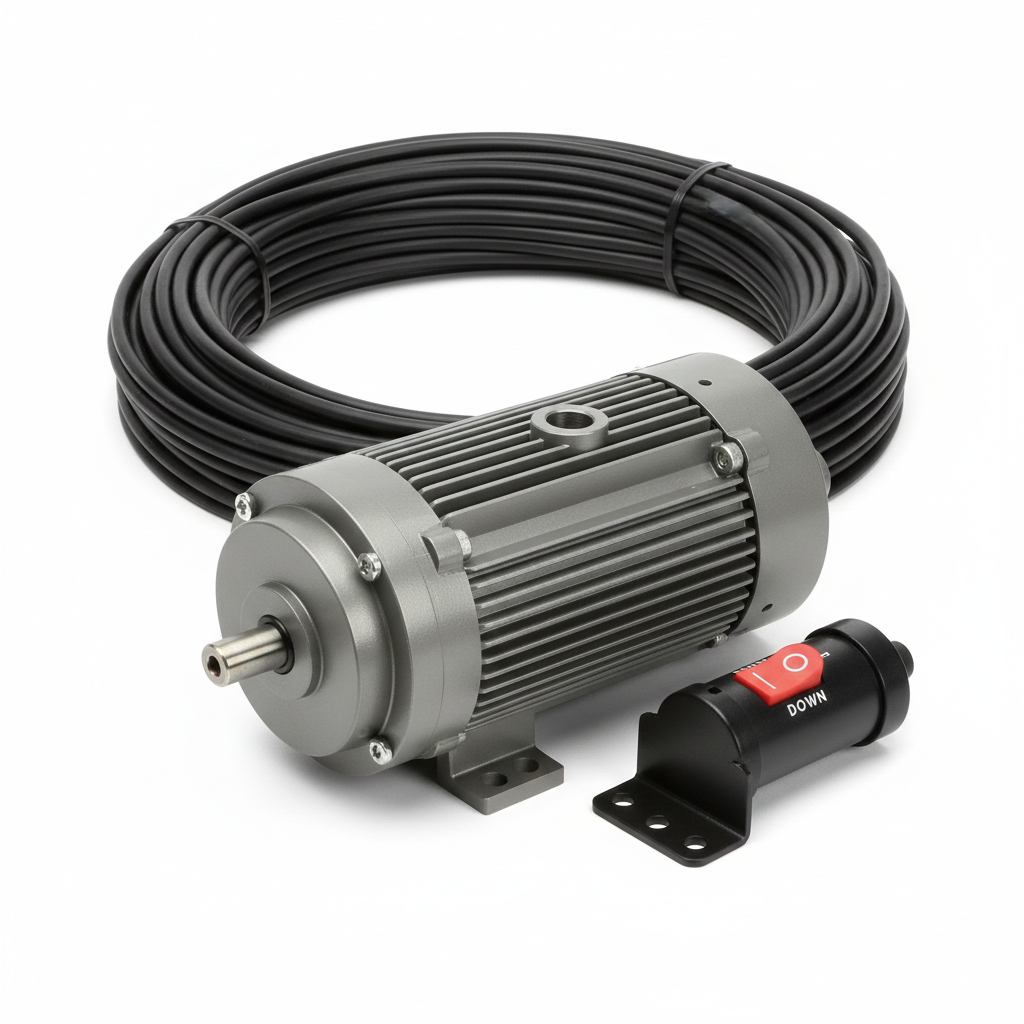Electric Conversion Kit: Barrel switch Kit, 60:1 Motor, 50' 6 gauge wire