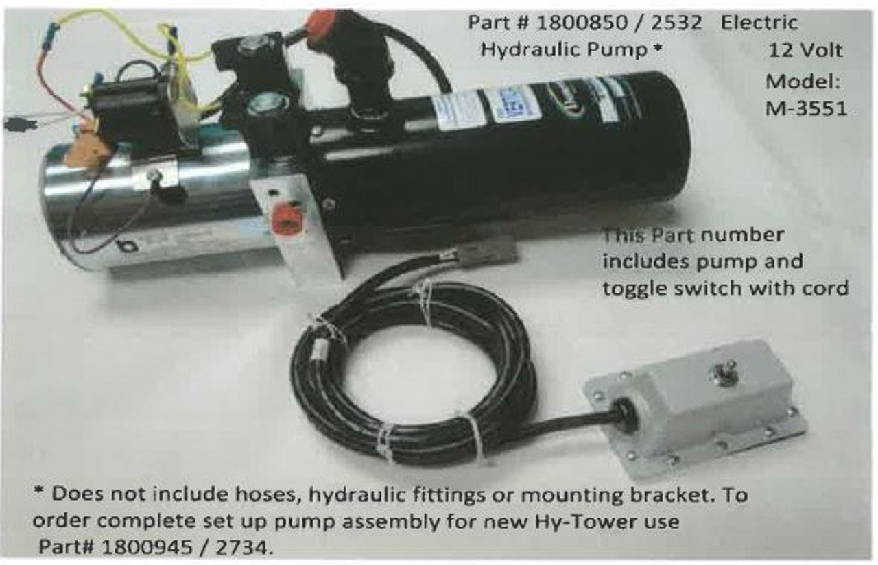 Electric Hydraulic Pump Assembly - 12 Volt M3551 (20-2532/1800850)