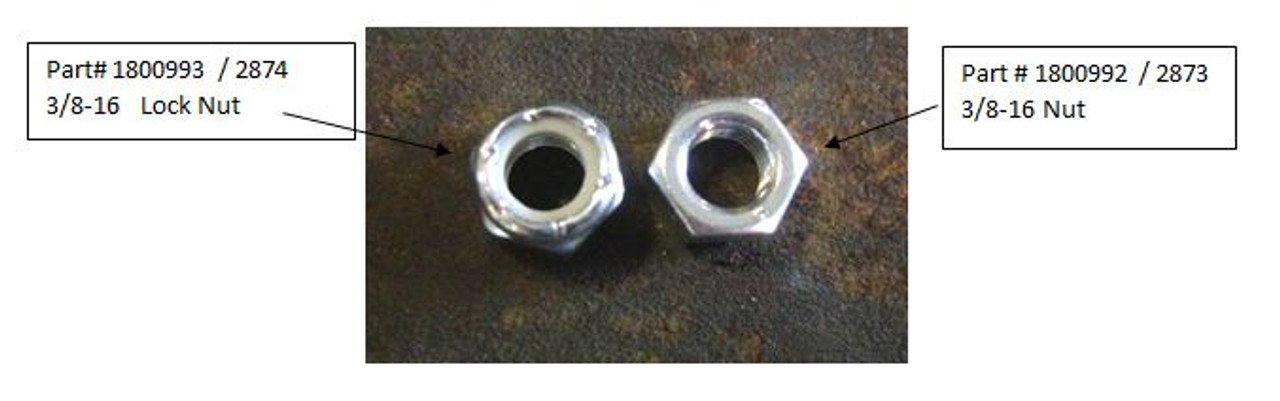 Hex Nut - 3/8" (20-2873/1800992)