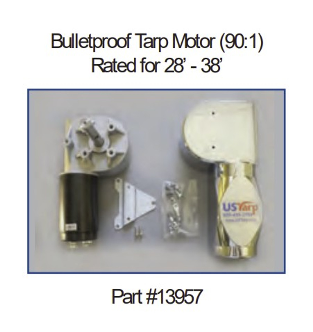 Bulletproof 90:1 Tarp Motor; 12V (20-13957)