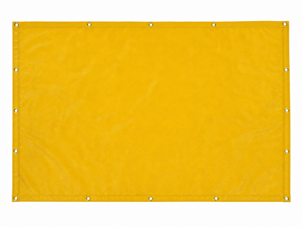 Full Flat Lay with Brass Grommets - 24 oz. Gold Slag-Shed Fiberglass Welding Blanket