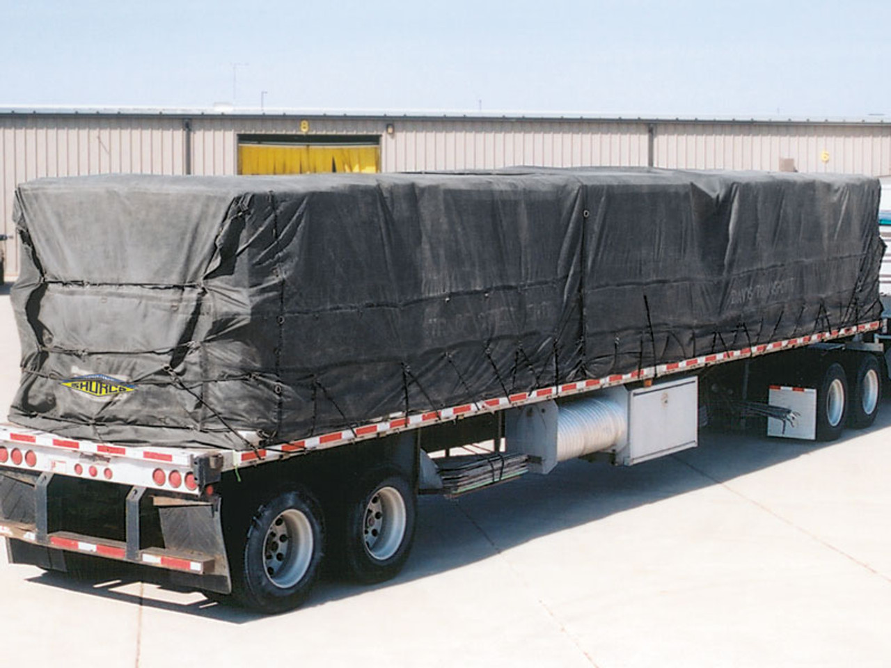 Shur-Co Lumber and Steel tarps, in stock, ready to ship.