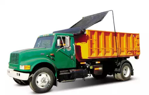 Pioneer Covering Systems electric truck tarp with aluminum arms