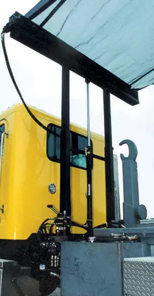 Lightweight aluminum truck tarp system from Pioneer Covering Systems