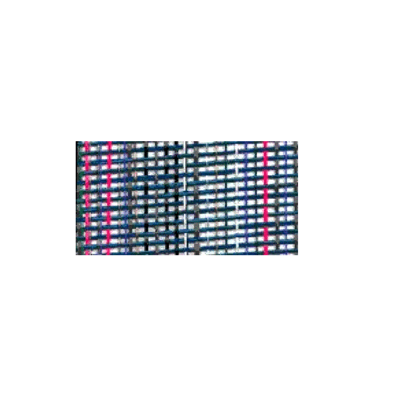 Close-up of 9x19 heavy-duty mesh tarp used on HR1500H hydraulic tarp system