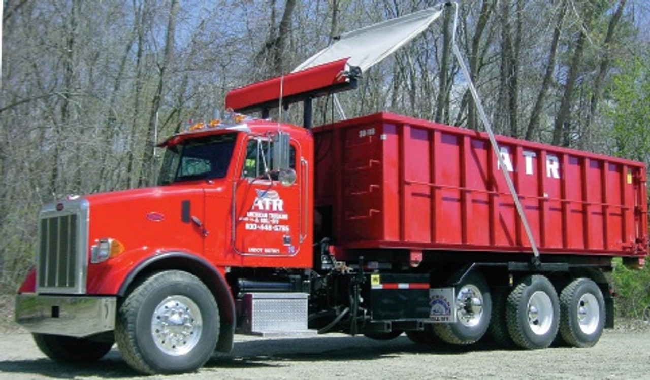 Pioneer HR1500PTO-AL Tarping System for Hooklift and Rolloff Trucks (Aluminum)