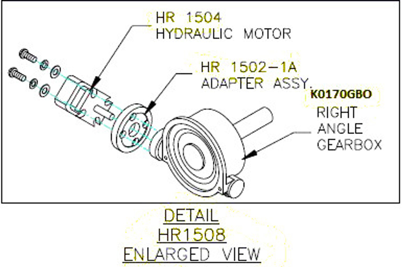 Hydraulic Motor, Gear Box Assy