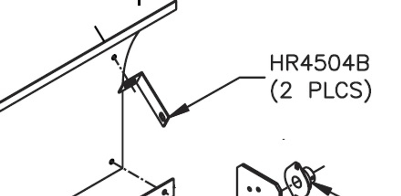 Windscreen Support Angle, 5 7/
