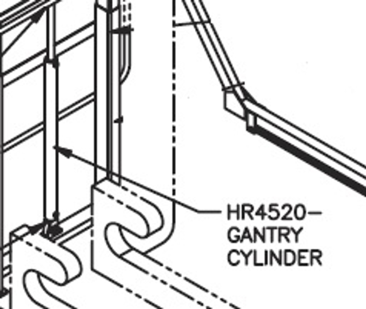 HR4520 Gantry Cylinder - 36" Stroke
