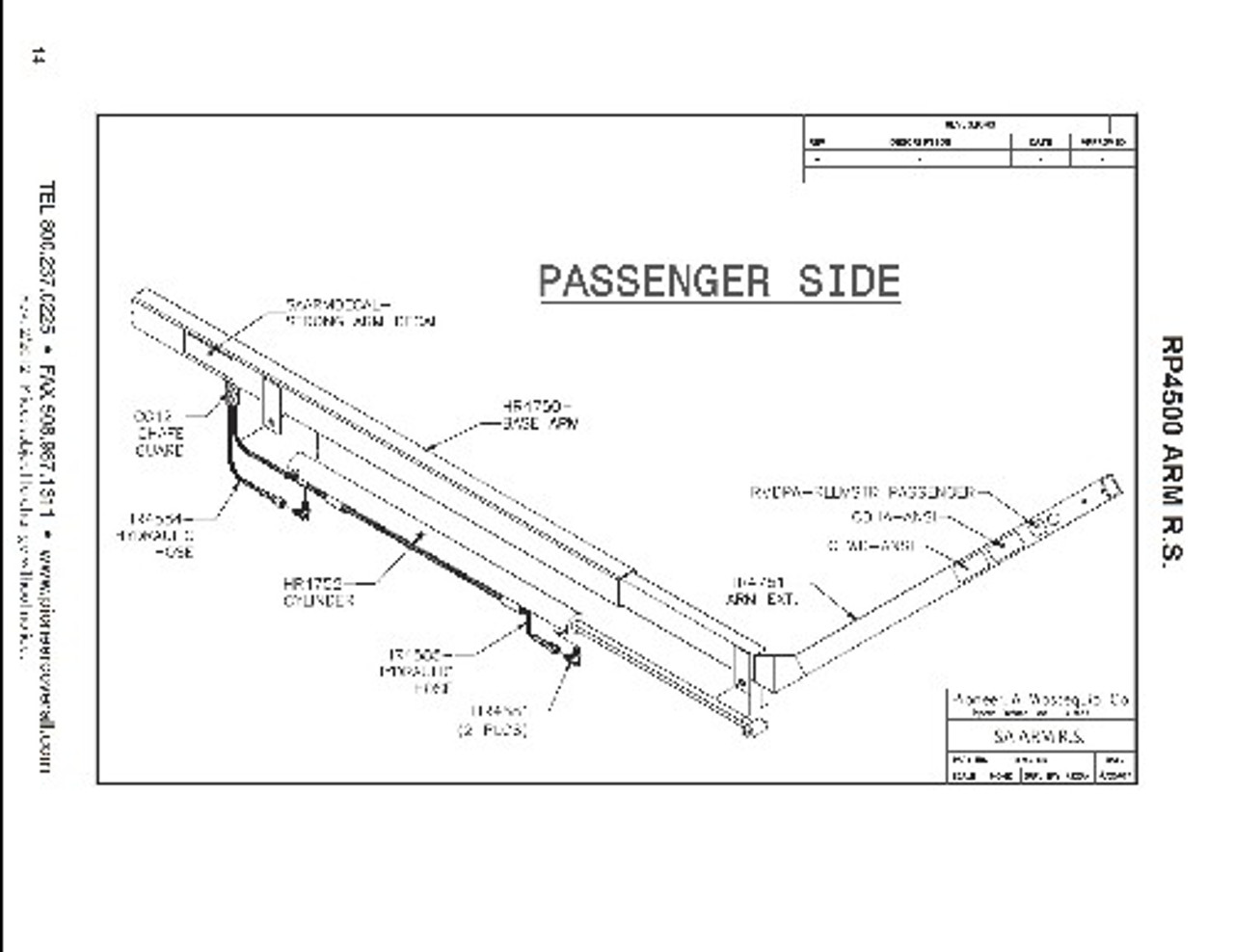 Arm Assy, Passenger Side COMP