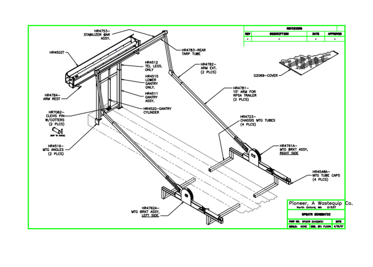 ARM EXT. FOR RP SA TRAILER