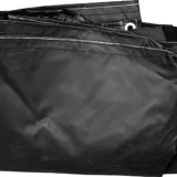 18 ounce vinyl – 7 feet x 22 feet with 1 foot flaps and shock cord.