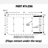 Pioneer w/ Flaps, 9'8" x 28' | Mega Mesh Tarp