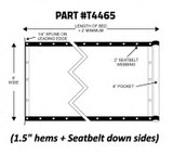 Donovan OX / K-PAC and Quick Flip, 8' x 28' | Mega Mesh Tarp (25-T4465)