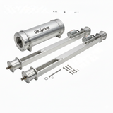 Arm set 144 inches lower and a 103 inches upper covers 35 feet