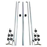 Arm set for up to 24 feet - Heavy-Duty Aluminum Arm set with 5/8 inches Underbody springs, lower arm connectors, 3-piece cross piece, rubber bumpers, and 12 feet arms w/bend