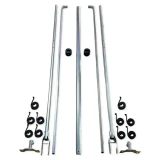 Arm set for up to 28 feet- Heavy-Duty Aluminum Arm set with 5/8 inches Underbody springs, lower arm connectors, 3-piece cross piece, rubber bumpers, and 14 feet arms w/bend.
