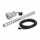 Electric Head Assembly for trailer 24-40 feet , Heavy-Duty tarp Axel, Trombetta Switch, 90:1 motor, 80 feet wire