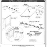 102 inches Electric Flip Tarp 16 feet Gantry Kit
