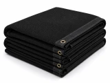 7' X 18' F/S Heavy Duty Black Mesh Dump Truck Tarp