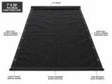 7' X 20' F/S Heavy Duty Black Mesh Dump Truck Tarp