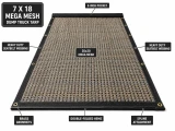 7' X 18' F/S Heavy Duty Mega Mesh Dump Truck Tarp