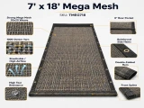 7' X 18' F/S Heavy Duty Mega Mesh Dump Truck Tarp