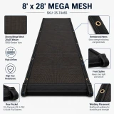 8’ x 28’ Mega Mesh™ (Replacement Tarp), Donovan OX / K-PAC & Quick Flip