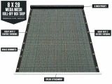 8' x 28' Mega Mesh™ (Replacement Tarp), Donovan OX / K-PAC & Quick Flip