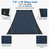 7'6" X 18' F/S Heavy Duty Mega Mesh Dump Truck Tarp