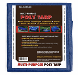 All Season Blue Poly Tarps, Sold by the Case