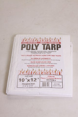 All-Season White Flame Resistant Multi-Purpose Poly Tarp