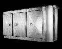 Outside or Inside Mount 3 Door Enclosure - Aluminum Bulk-Head LSR