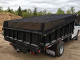 Heavy Duty 10 Ounce Vinyl Coated Mesh Tarps - 11x11 PVC Coated Polyester, Brass Grommets | DeBrovys