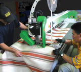 18 oz. Vinyl Coated Polyester Welded Panels, no hem, no grommets