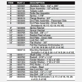 2000 Series SR - NO HOUSING, Complete Roll Tarp System for Dump Trucks
