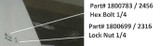 Hex Bolt - 1/4" x 1-1/2" (20-2456/1800783)