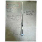 Bullet Straight Arm with elbow, Left Hand side, Aluminum
